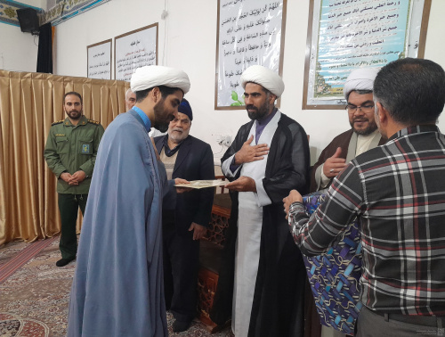 تکریم و معارفه امام جماعت مسجد حضرت ابوالفضل العباس علیه السلام سایت اداری