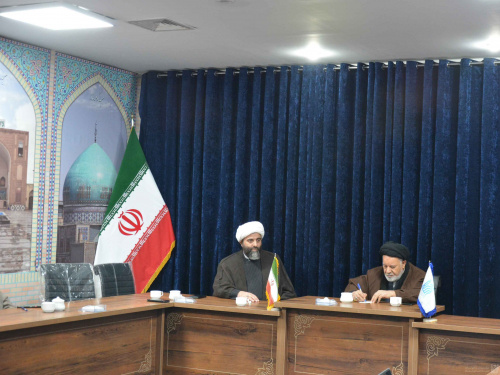 دیدار‌ رئیس شورای هماهنگی تبلیغات اسلامی خراسان رضوی ‌با ریاست محترم مرکز و معاونین امور مساجد